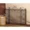 Brown Metal Traditional Fireplace Screen, 38" x 48" x 1"